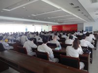 中国科学院老科学家陈贺能教授到广东大唐国际潮州发电有限公司作能源新技术科普报告