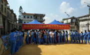 台山市科协科普志愿者走进三合那金圩开展防震减灾科普宣传活动